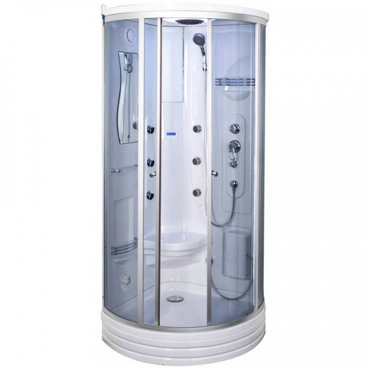 Tvaika dušas kabīne Duschy 92x92x217cm 6106