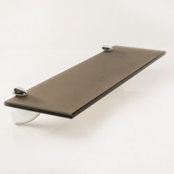 Plaukts Stikla Serviss 40x12 cm, bronza matēteta