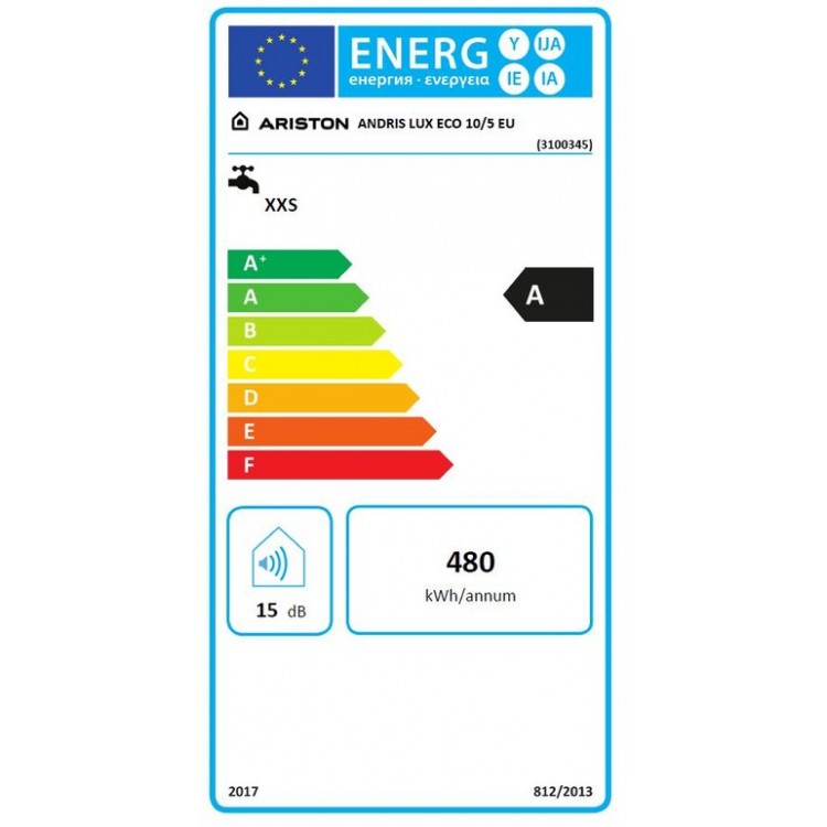 Elektriskais ūdens sildītājs (boileris) Ariston Andris Lux Eco 10 L virs izlietnes 11011