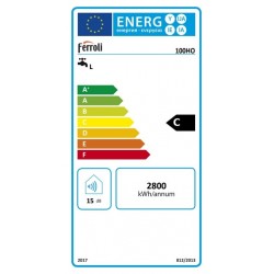 Elektriskais ūdens sildītājs (boileris) Ferroli Calypso 100L, horizontāls