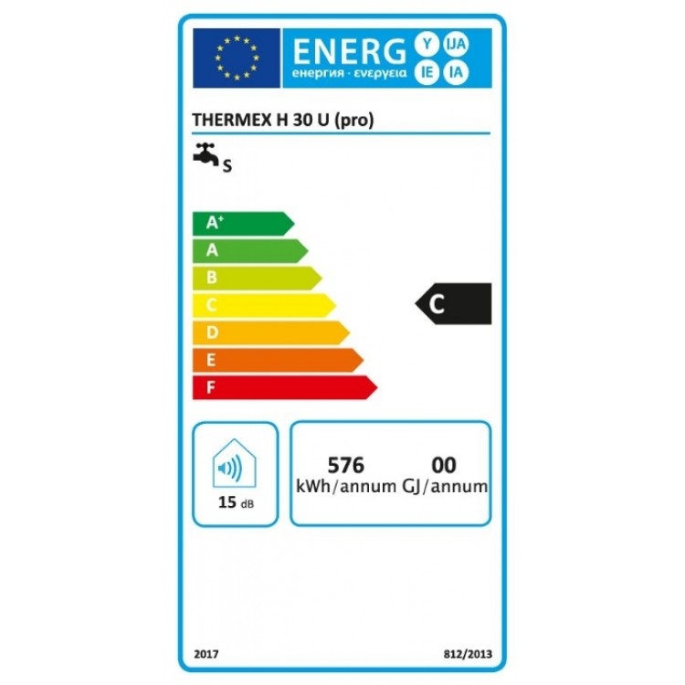 Elektriskais ūdens sildītājs (boileris) Thermex HIT PRO 30 L, zem izlietnes