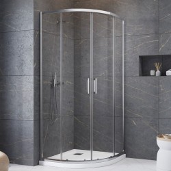 Pusapaļi dušas stūri