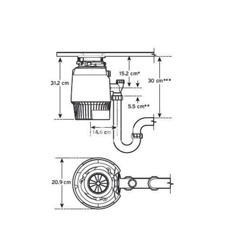 Pārtikas atkritumu smalcinātājs InSinkErator Evolution Plus 1000SR