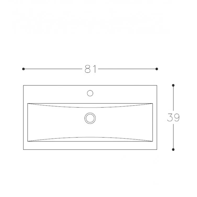 Vannas istabas skapītis ar izlietni RB SCANDIC 80cm, gaišs ozols