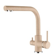 Virtuves izlietnes maisītājs dzeramajam ūdenim Helika Aquaduo, granīta 2663-110