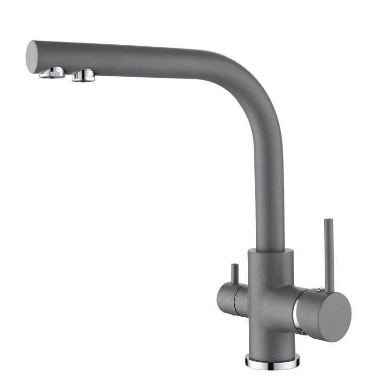 Virtuves izlietnes maisītājs dzeramajam ūdenim Helika Aquaduo, granīta 2663-202