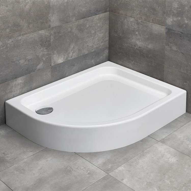 Dušas paliktnis asimetrisks Radaway LAROS E Compact 100x80cm R