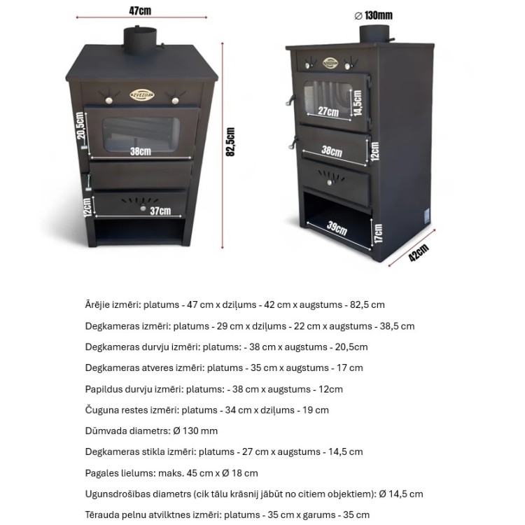 Malkas centrālapkures krāsns Zvezda SONIA 12 kW