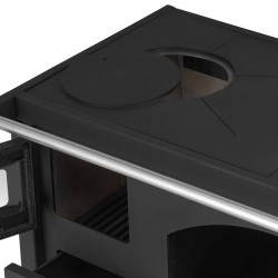 Malkas apkures plīts Zvezda GIUSI 6.0 kW, labā puse