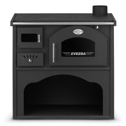 Malkas apkures plīts Zvezda GIUSI 6.0 kW, labā puse