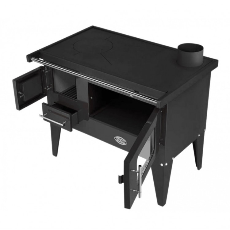 Malkas apkures plīts Zvezda DALILA 6.1kW, melna R