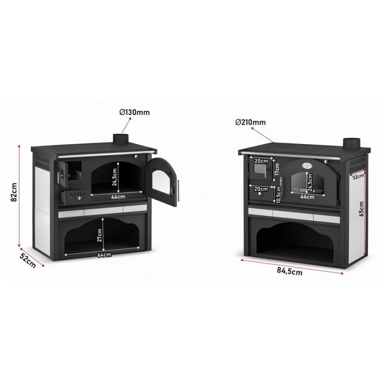 Malkas apkures plīts Zvezda GIUSI Ceramic 6.0 kW