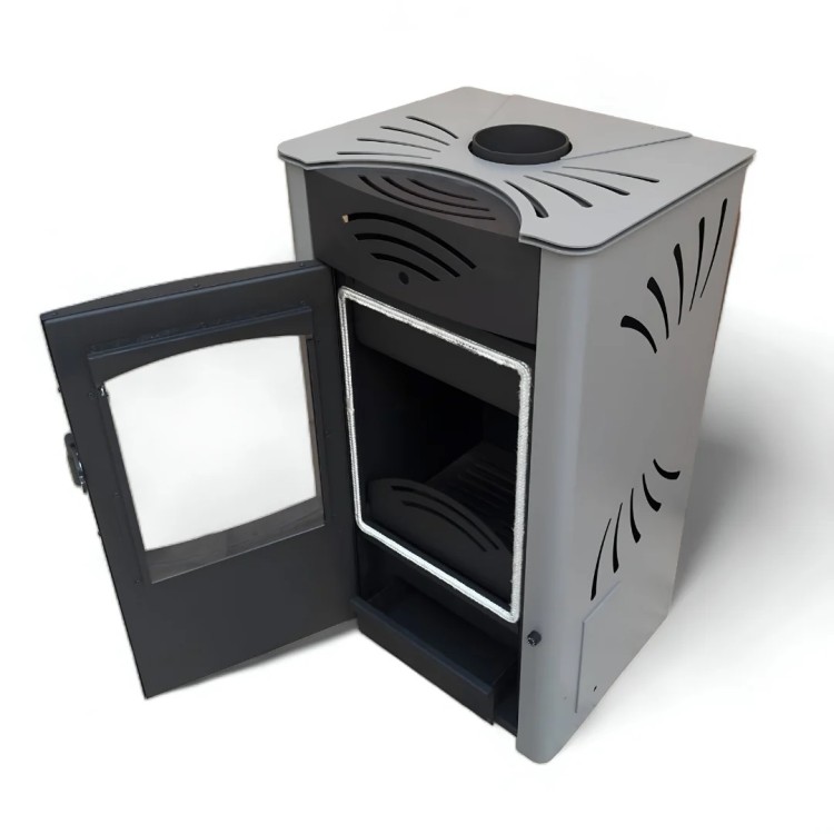 Centrālapkures krāsns Vulkan 24 kW, pelēks