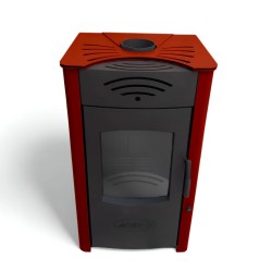 Centrālapkures krāsns Vulkan 24 kW, sarkans