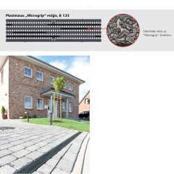 Smilšu ķērājs ar ''Microgrip'' plastmasas režģi ACO Euroline 500mm, B125