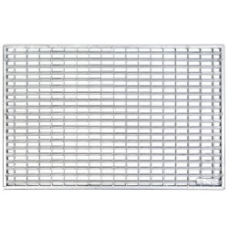 Kājslauķu vanniņas apavu tīrīšanas režģis ACO Varios 9x31mm 600x400 mm