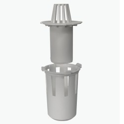 Sifons kanālam ar PVC cauruli DN100 ACO Euroline