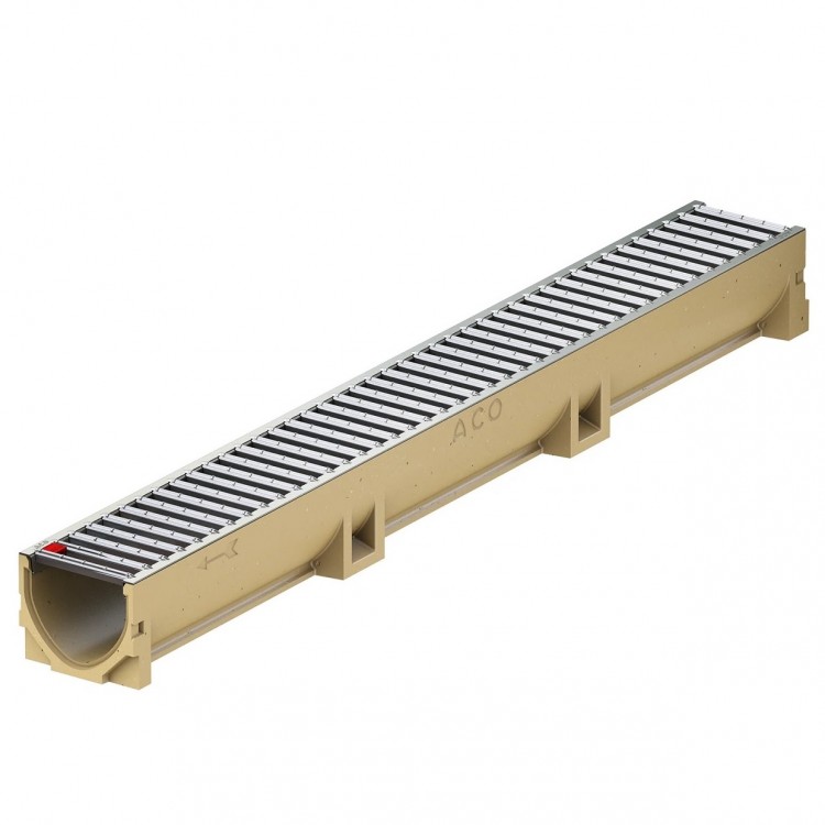 Kanāls ar cinkotā tērauda režģi ACO Euroline 500mm, A15