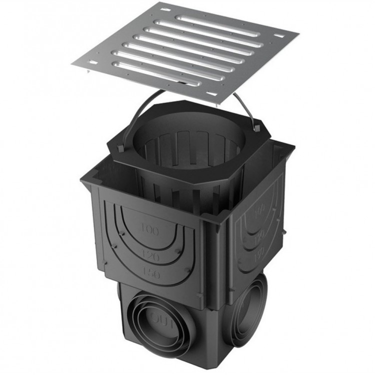 Punktveida traps ar cinkotu režģi, A15 ACO Rug