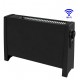 Elektriskais radiators pārnēsājamais ar termoventilatoru ADAX VILJE WiFi 2000W, melns