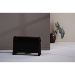 Elektriskais radiators pārnēsājamais ar termoventilatoru ADAX VILJE 2000W. melns