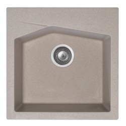 Virtuves izlietne Aqualine Quadro 500x500 mm, 36S2100