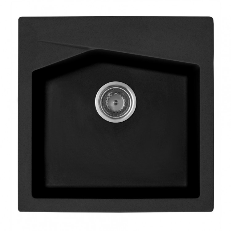 Virtuves izlietne Aqualine Quadro 500x500 mm, 36S2101