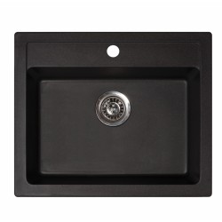 Virtuves izlietne Aqualine Quadro 600x500 mm, 36S2201