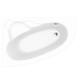 Stūra vanna Aqualine LAURA 150x100 cm, labā puse