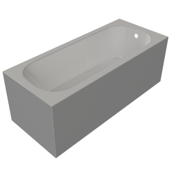 Taisnstūra vanna Aqualine SALSA 120x70 mm