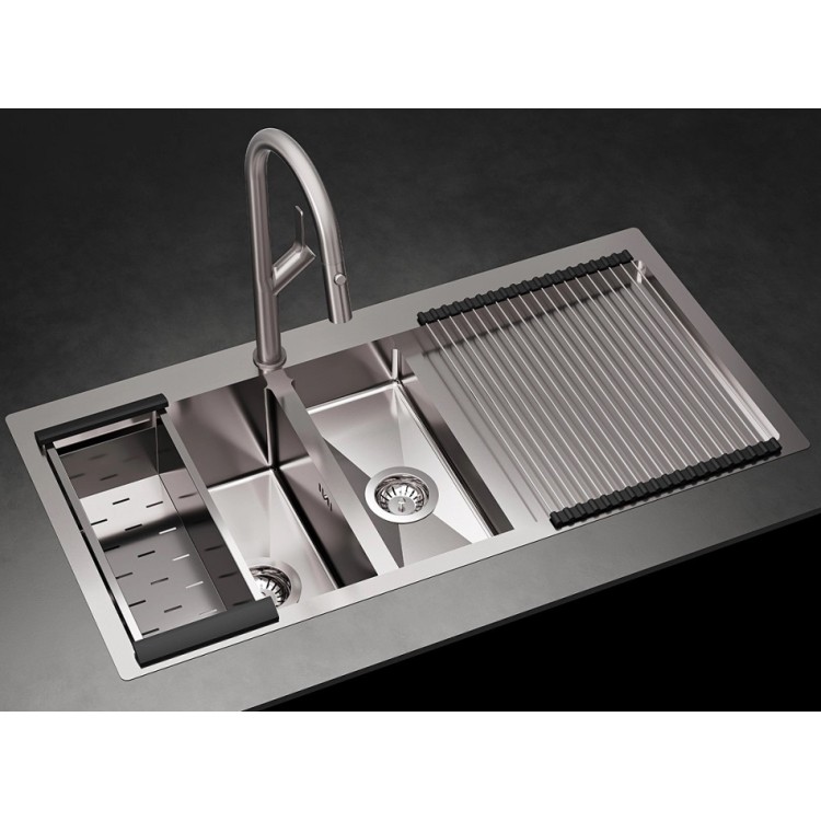 Virtuves izlietne HELIKA LUNA 100x50cm, LUN151M-L