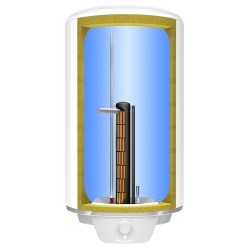 Elektriskais ūdens sildītājs (boileris) Atlantic Steatite Turbo 80L vertikāls, (851233)