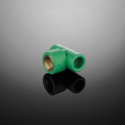 Kausējamais trejgabals ar vītni D40-1'' Iekša Aquatherm