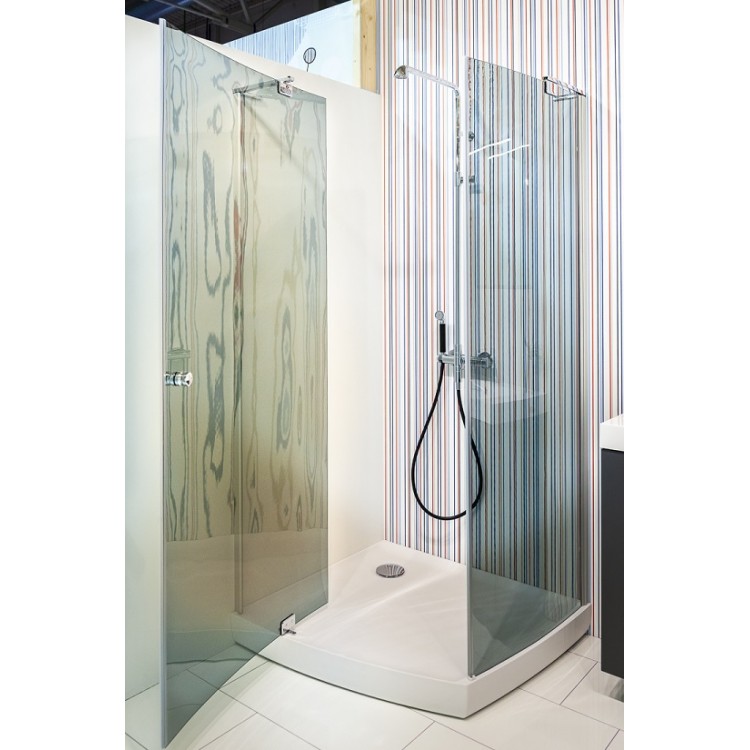 Dušas stūris taisnstūra BALTECO Vibe 100x89 cm ar paliktni