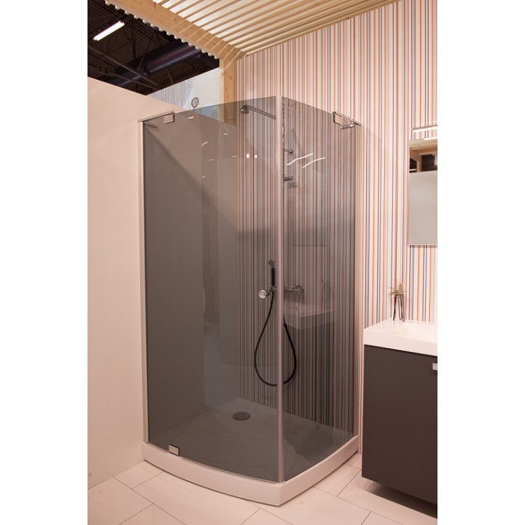 Dušas stūris taisnstūra BALTECO Vibe 100x89 cm ar paliktni