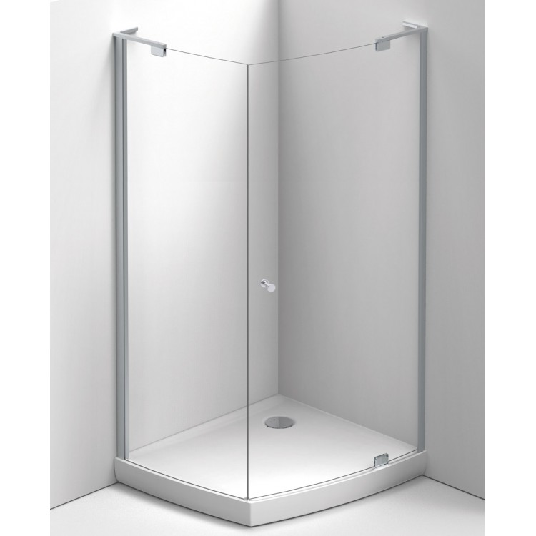 Dušas stūris taisnstūra BALTECO Vibe 100x89 cm ar paliktni