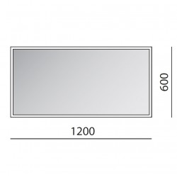 Spogulis ar LED apgaismojumu Balteco 120x60cm, ST120