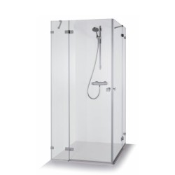 Dušas stūris kvadrātveida Baltijos Brasta AURORA 100x100 cm