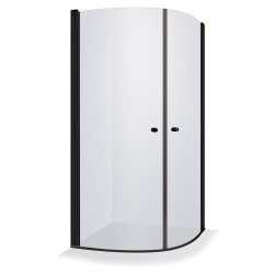 Dušas stūris pusapaļš Baltijos Brasta KATARINA Nero 100x100cm