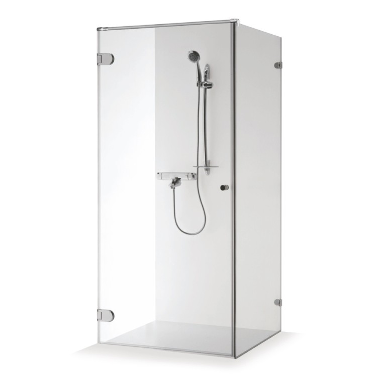 Dušas stūris kvadrātveida Baltijos Brasta NORA 90x90 cm