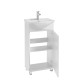 Vannas istabas skapītis BARI ar izlietni Tomaso 45cm, balts