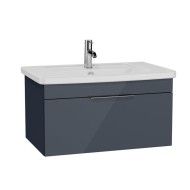 Vannas istabas skapītis ar izlietni Vitra Quadrum 80cm, antracīts