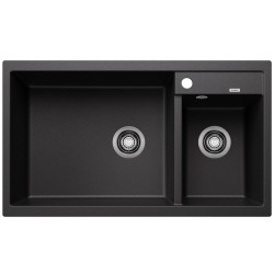 Virtuves izlietne Silgranit Blanco METRA 9 86x50cm, antracīts
