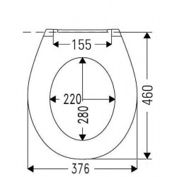 Tualetes poda vāks ar Soft Close Cedo Medi Beach