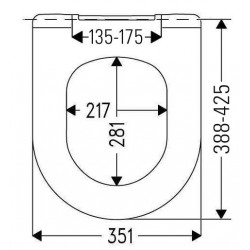 Tualetes poda vāks Cedo Rimini Beach