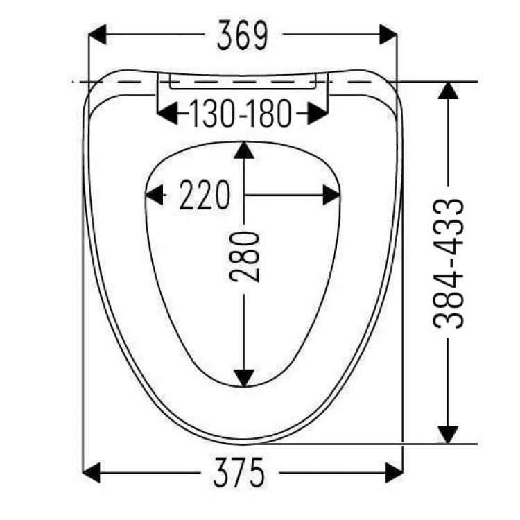 Tualetes poda vāks ar Soft Close Cedo Saltum Beach