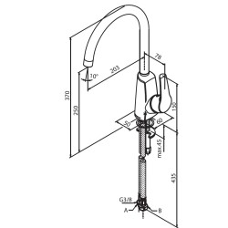 Virtuves izlietnes maisītājs Damixa Rowen, hroms 670700000