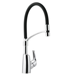 Virtuves izlietnes maisītājs Damixa Rowen ar elastīgu izteku, hroms 671280000