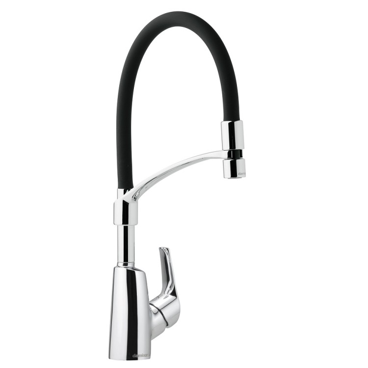 Virtuves izlietnes maisītājs Damixa Rowen ar elastīgu izteku, hroms 671280000