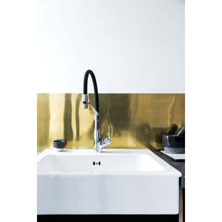 Virtuves izlietnes maisītājs Damixa Rowen ar elastīgu izteku un ventili, hroms 671580000